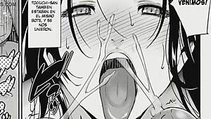 ¿Por quién gime la esposa en orgía hentai?