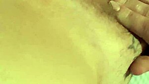 amber plays with herself using toys