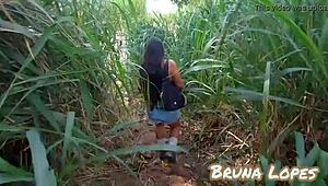 Bold adventure with latina pornstar bruna lopes involves intense lesbian fucking on train tracks.