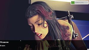 Red sakura mansion gameplay unfolds with wild nightclub striptease antics