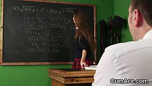 sexy centerfold gets jizz shot on face sucking sperm