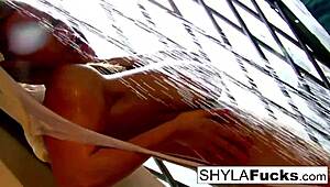 Shyla Stylez says, 'Watch my rare solo masturbation with big tits.'