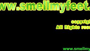 Domination with socks, licking toes and sucking feet.