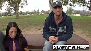 athletic brunette in intense anime scene