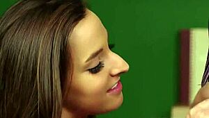 sexy centerfold gets jizz shot on face sucking sperm