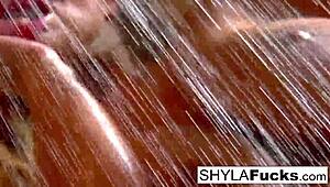 Shyla Stylez says, 'Watch my rare solo masturbation with big tits.'