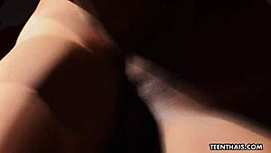 Three some BDSM action with hairy Oriental babes