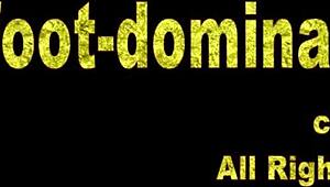 Domination with socks, licking toes and sucking feet.