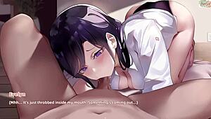 Evelyn Keeps Rubbing My Dick During Anime Massage Session