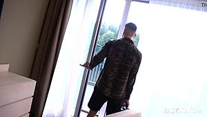 Jared and Casper share a private European gay fuck session. Their bareback action heats up fast.