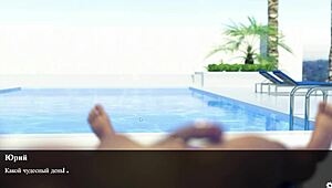 Red sakura mansion gameplay unfolds with wild nightclub striptease antics