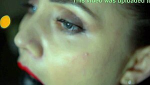 lustful man pisses on wife, forces ass to mouth, and cums on her bound body