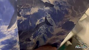 deepthroat fucking slobbering stepmom in shower