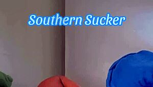 southern ass licking with intense deep throat action