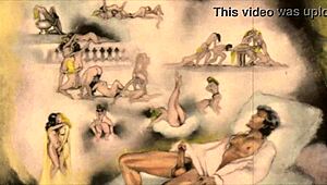 Vintage erotic drawings bring a unique charm with classic anime and retro hentai styles.