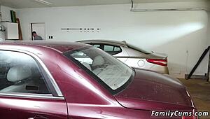 Petite teen gets drilled hard by associate's stepdaughter's patron