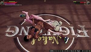 Dela vs Bree in Naked Fighter 3D Clash!