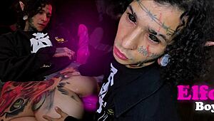 Demon fucks with monster cock