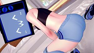 TV woman fucked in sportswear