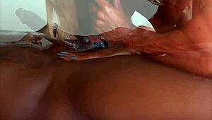 Husband watches rob piper pound his wife's pussy with big black cock then cum gushes out 😈