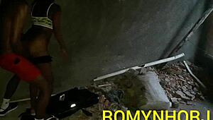 Pedreiro in Rio de Janeiro finds stepdaughter alone, fucks her with intense cumshot