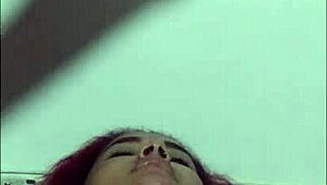 hot colombian latina gives an amazing homemade blowjob