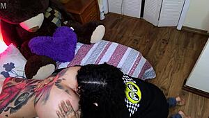 Demon fucks with monster cock