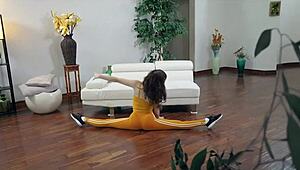 yo, caught my step bro and sis getting freaky after yoga class