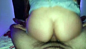 tight young prostitute rides wet pussy while calling me love in homemade creampie