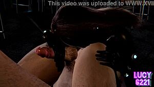 Gantz Reika's intense private date in classroom with big tits and oral sex