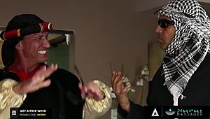 lucky royalty man, got a harem of dirty blonde masseuses? tell us about that wild group action!