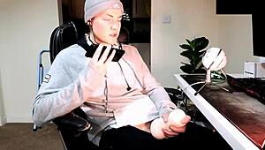 Masturbating while on the phone with a girl