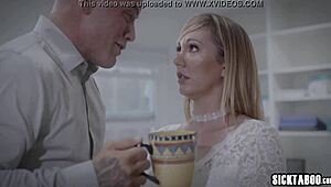 Blonde Secretary Milf Gives Blowjob To Corrupt Boss, Then Gets Banged In Doggystyle And Cowgirl