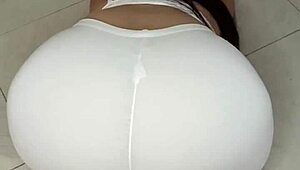 I Love Doing Yoga Exercises in a Tiny Thong Showing Off My Huge Ass Every Time