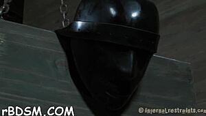 Punishing playgirl with drawings.