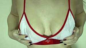 my big natural tits got so wet and shiny