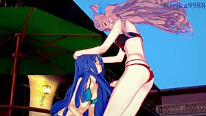 Tsubasa And Maria Have Intense Futanari Sex In Symphogear Hentai