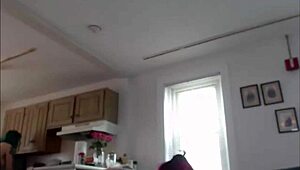 Shemale babe is pounding another one hard in doggystyle 😏