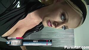 I watch Ann Marie Rios passionately fuck the boxing winner