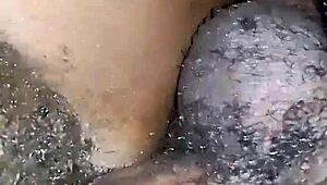 Black beauty gets creampied in her bedroom