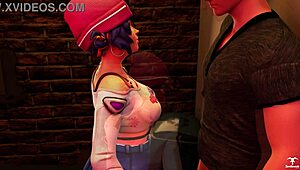 i-i mean kiriko from overwatch is offering a blowjob to some random guy in this 3d comic