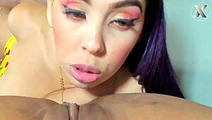 Amateur lesbians intensely lick pussies on the building roof outdoors