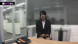 this japanese amateur, kato-san, a shy ol, gets forced into wild office sex.