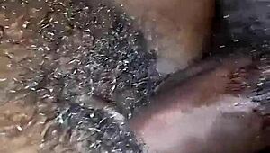Black beauty gets creampied in her bedroom