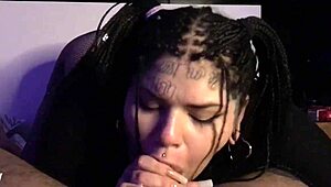 Inked Argentinean gives amazing oral sex