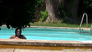 Group pounding on the balcony with friends
