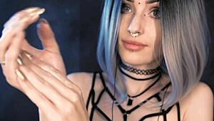 asmr oil and cream with teen cosplay