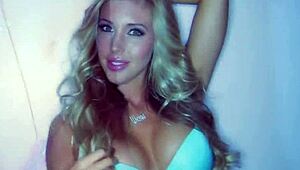 Samantha Teases With Her Big Tits And Blonde Hair