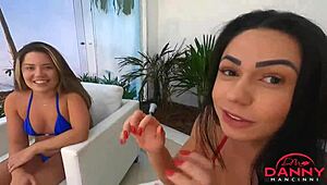 Danny Mancinni and Yasmin Mineira Engage in Passionate Lesbian Sex in the Hotel Room