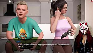 Kate slams into fierce cosplay skirt action